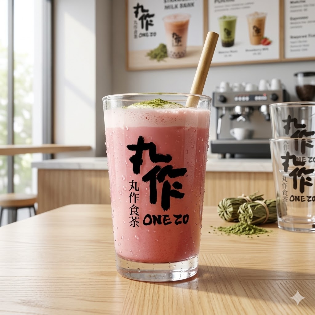 Strawberry Milk Tea Small